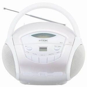 ECJOY!】 ＴＤＫライフ ポータブルCDラジオ SP-CD8211 ホワイト(SP-CD8211WH)