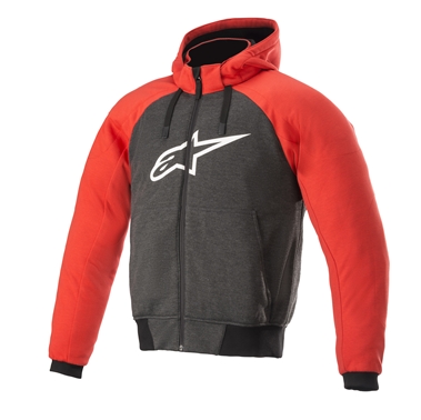 yKwOɎdlmFzCHROME SPORT HOODIE *ASIA [9303 MELANGE BLACK BRIGHT RED] S