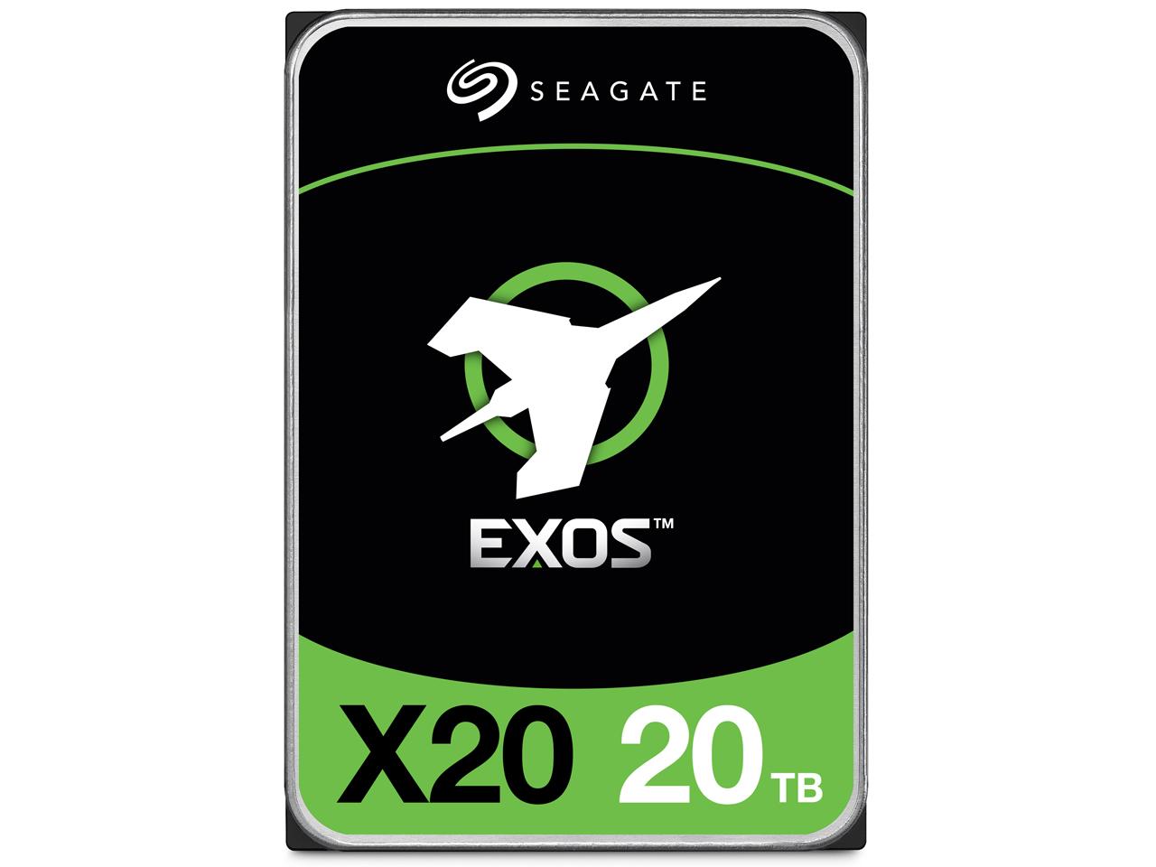 Exos X20 HDD(Helium)3.5inch SATA 6Gb/s 20TB 7200RPM 256MB 512E/4KN(ST20000NM007D)