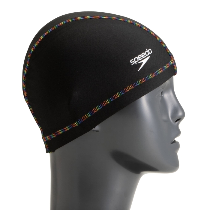 Speedo(Xs[h) XCLbv Multi Stitch Tricot Cap }`Xeb`gRbgLbv SE12313 ubN Free