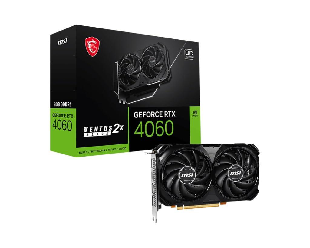 MSI GeForce RTX 4060 Ventus 2X ubN 8G OC Q[~OOtBbNJ[h - 8GB GDDR6X PCI Express Gen 4 128rbg 3X DP v 1.4a HDMI 2.1a (4K  8K HDRΉ)