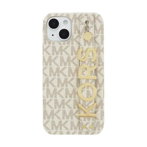 MKSRVNLWPIP2261 MICHAEL KORS - Slim Wrap Case Stand  Ring for iPhone2022 6.1inch 2 [Vanilla]