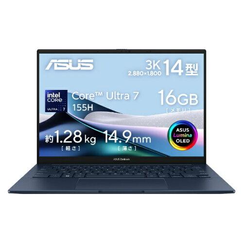 UX3405MA-TU7161WBL ASUS ZenBook 14 OLED Windows 11 Home 14.0^iC`j Core Ultra7 16GB SSD 1TB 2880~1620`1920 WebJL Bluetooth v5.3 Office 1.0`1.5kg u[n