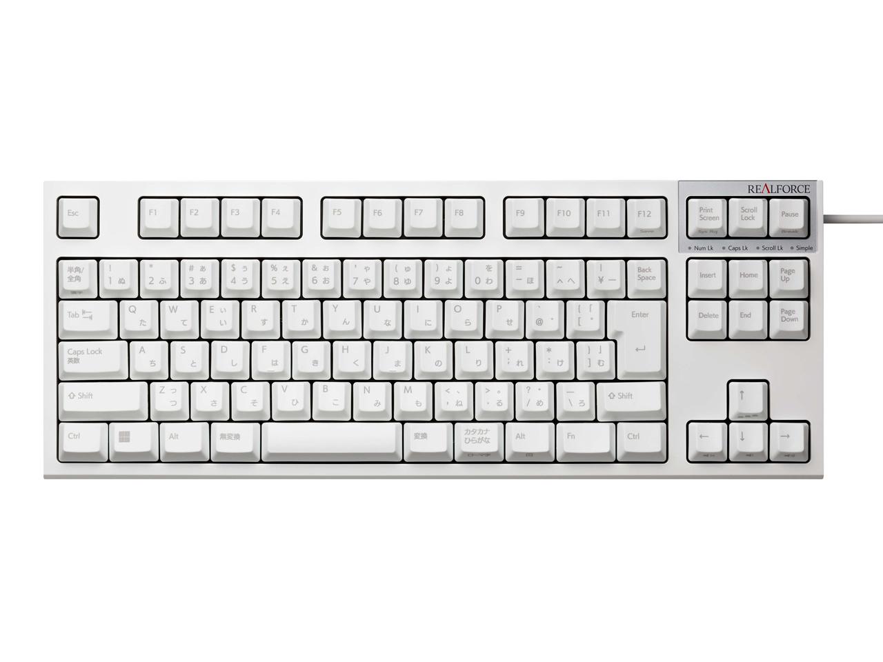 REALFORCE R3S eL[XL[{[h USBf {z 91L[ X[p[zCg [U[ 45g(R3SC41)