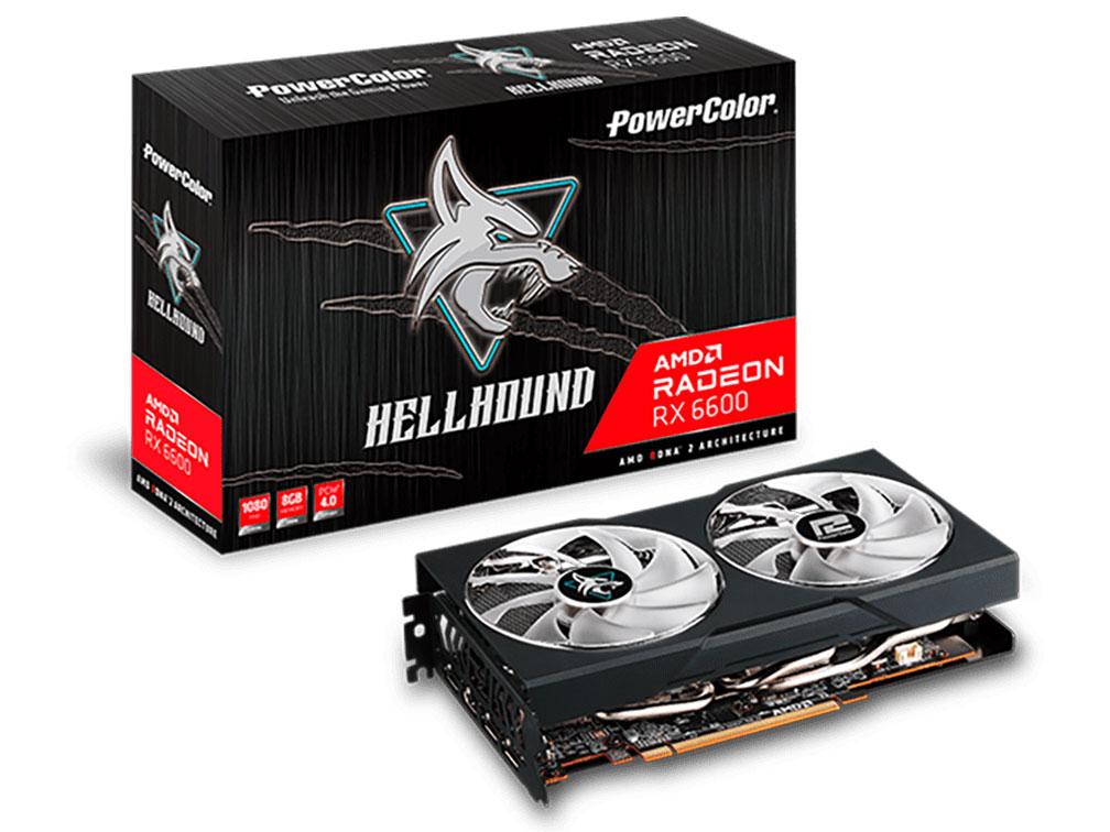 PowerColor PowerColor Hellhound AMD Radeon RX 6600 8GB GDDR6 AXRX 6600 8GBD6-3DHL [PCIExp 8GB]