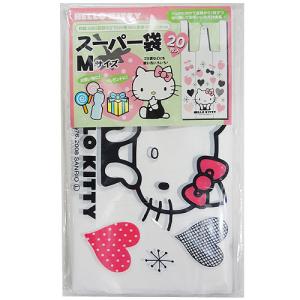 Ecjoy 井上工業 サンリオ ハローキティ Hello Kitty スーパー袋 M 袋入 フルーツ サイズ 約390 190mm