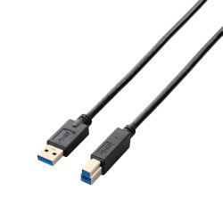 USB3-AB30BK/RS [3m ubN] USB3.0P[u(A-B)/3.0m/ubN (USB3-AB30BK/RS) ELECOM GR