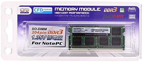 ECJOY!】 CFD Panram DDR3-1600 ノート用メモリ 204pin SO-DIMM 8GBx1