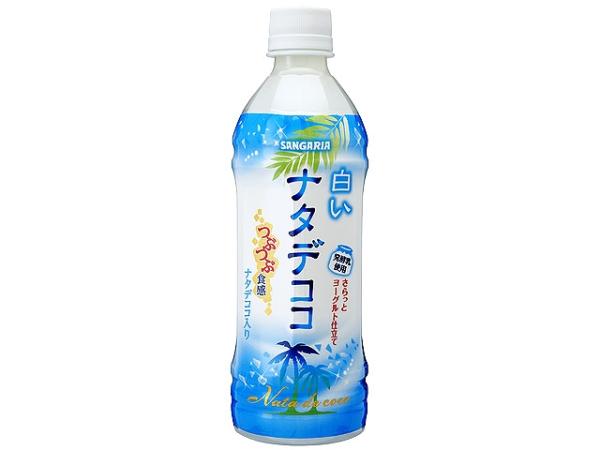 Ecjoy 日本サンガリアベバレッジカンパニー サンガリア 白いナタデココ ペット 500ml X24 S 販売単位 1セット 24ヶ入 入数24