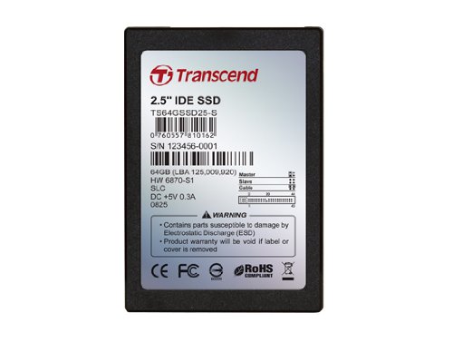 TS64GSSD25-M 2.5C` Solid State Disk (IDE 44sڑ) 64GB (TS64GSSD25-M) gZh