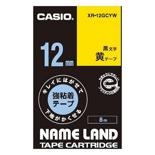 NAME LAND LCɂ͂ĉn鋭S 12mm~8m / 1(XR-12GCYW) CASIO JVI