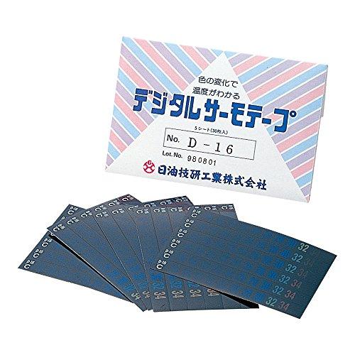 ECJOY!】 日油技研工業 デジタルサーモテープ D-16 30入1箱(30枚入り)1