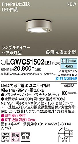 ECJOY!】 パナソニック スポットライト80形集光昼白色 LGW40368LE1