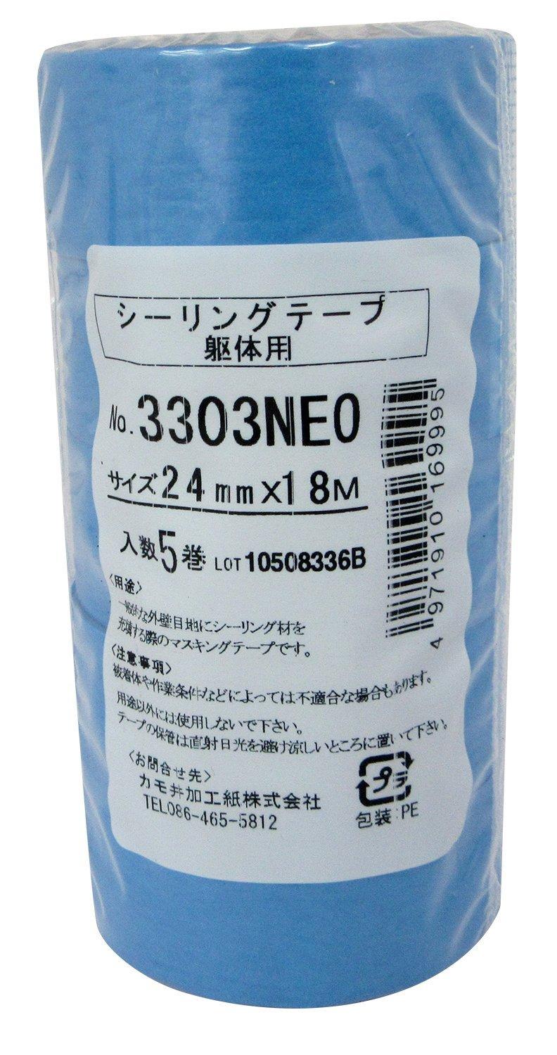 ECJOY!】 カモ井加工紙 ｶﾓｲ 3303NEO-24-5 ﾏｽｷﾝｸﾞ 24mm 5P 3303NEO-24-5