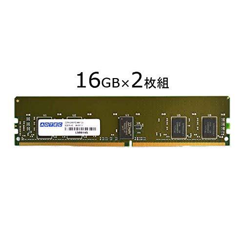 ECJOY!】 アドテック ADM2933D-R16GSAW Mac用 DDR4-2933 RDIMM 16GBx2