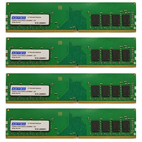 ADTEC DDR4-3200 UDIMM 8GBx4 / ADS3200D-H8G4(ADS3200D-H8G4)