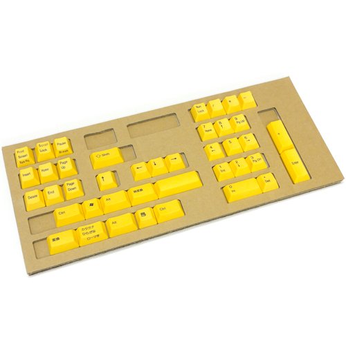 ECJOY!】 東プレ REALFORCE108KT4 Realforce専用交換用キーキャップ イエロー (SA0100-KT4)